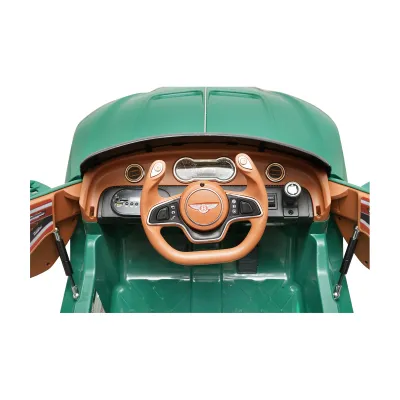 Masinuta electrica cu acumulator si telecomanda Bentley verde 6V/7Ah JE1166 - imagine 8