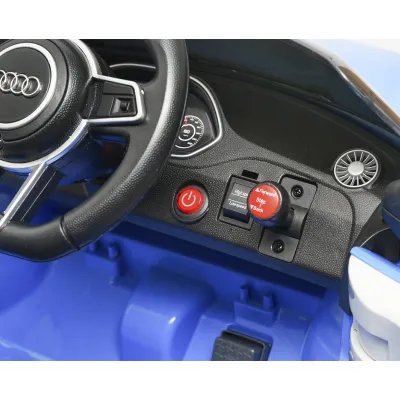 Masinuta electrica cu baterie 6V/4Ah si telecomanda pentru copii Audi TT JE1198 albastra - imagine 9