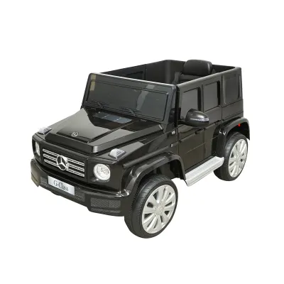Masinuta electrica cu baterie 6V/7Ah si telecomanda pentru copii Mercedes G500 JJ2077 negru - imagine 3