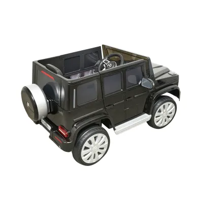 Masinuta electrica cu baterie 6V/7Ah si telecomanda pentru copii Mercedes G500 JJ2077 negru - imagine 5