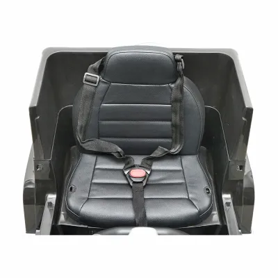 Masinuta electrica cu baterie 6V/7Ah si telecomanda pentru copii Mercedes G500 JJ2077 negru cu scaun piele - imagine 7