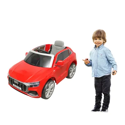 Masinuta electrica cu baterie 6V/7Ah si telecomanda pentru copii JJ2066 Audi Q8 rosu - imagine 2