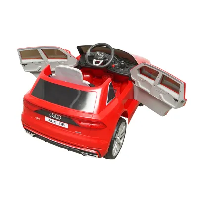 Masinuta electrica cu baterie 6V/7Ah si telecomanda pentru copii JJ2066 Audi Q8 rosu - imagine 6