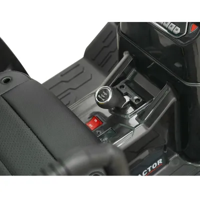 Tractor cu remorca electric pentru copii cu baterie 12V/10Ah si telecomanda JS3158B verde cu scaun din piele - imagine 10