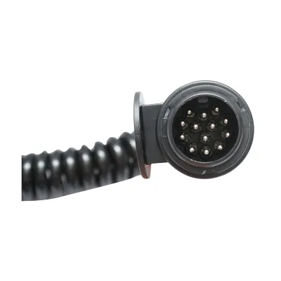 Cablu spiralat remorca 2.2m cu 2 fise tata 13 pini, 8 fire Breckner Germany - imagine 4