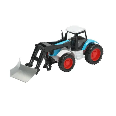 Tractor albastru cu lama de zapada, 175x65x80mm jucarie copii +3 ani - imagine 3