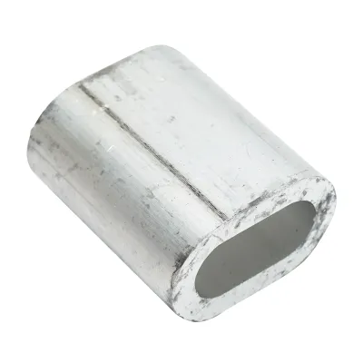 Ferula/bucsa de presare din aluminiu pentru cablu troliu 14 mm - imagine 2