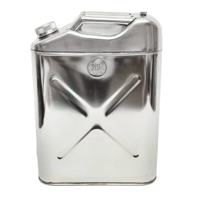 Canistra otel inoxidabil 20L cu furtun flexibil si dop insurubabil - imagine 2