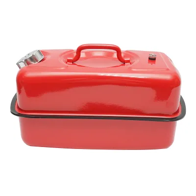 Canistra metal orizontala 10L cu furtun flexibil si dop insurubabil - imagine 3