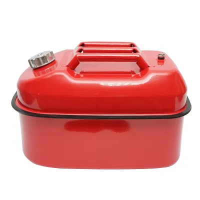 Canistra metal orizontala 20L cu furtun flexibil si dop insurubabil - imagine 3
