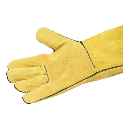 Manusi de sudura din piele cu captuseala, lungime 35cm marimea 10 Breckner Germany - imagine 3