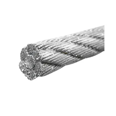 Cablu troliu otel 6x25 fi 11mm cu inima metalica 500m/rola batut 0,7kg/1m - imagine 3