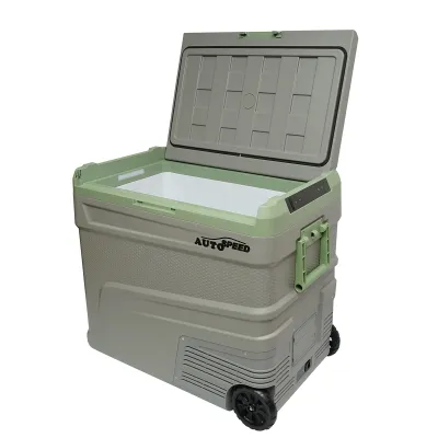 Frigider auto cu compresor 60W, capacitate 64.2L, tensiune alimentare 12-24-220V, ecran LCD, USB, 692x416x585mm G65 AUTOSPEED - imagine 4