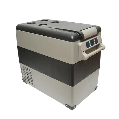 Frigider auto cu compresor 60W, capacitate 49.4L, tensiune alimentare 12-24-220V, ecran LCD, 690x346x524mm CF55 AUTOSPEED - imagine 3