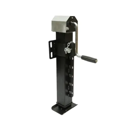 Picior de sprijin remorca reglabil cu manivela 65cm, fixare laterala, sarcina maxima 4000kg