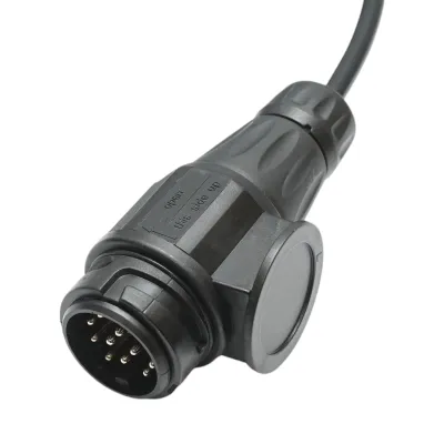 Cablu spiralat remorca 3.5m cu 2 fise tata 13 pini, 8 fire Breckner Germany - imagine 4