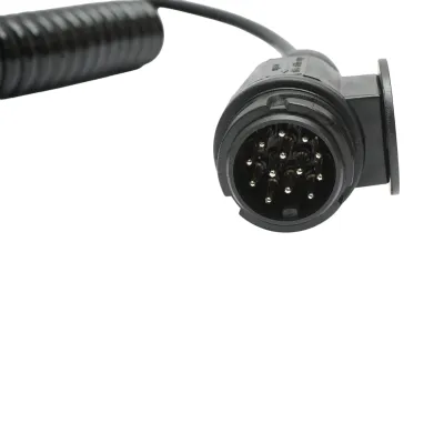 Cablu spiralat remorca 3.5m cu 2 fise tata 13 pini, 8 fire Breckner Germany - imagine 5
