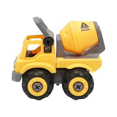 Camion betoniera jucarie tip Montessori +3 ani - imagine 5
