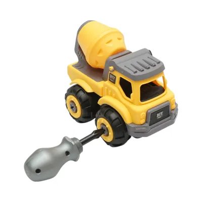 Camion betoniera jucarie tip Montessori +3 ani - imagine 9