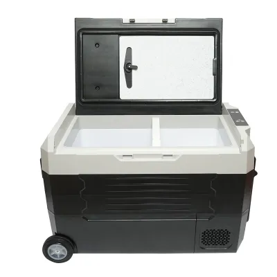 Frigider auto 39.7L cu compresor 12-24-220V, 45W tip troler 726x390x443mm - imagine 4