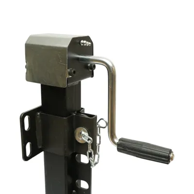 Picior de sprijin remorca reglabil cu manivela 64cm, fixare laterala, sarcina maxima 4000kg - imagine 7