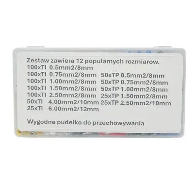 Trusa pini terminali electrici izolati 0.5-6mm² 775 piese - imagine 3