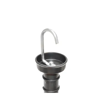 Maner poarta negru cu carlig si arc gard electric Breckner Germany - imagine 4