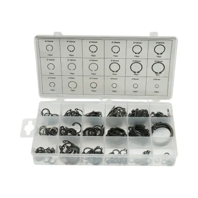 Trusa inele siguranta seeger interioare-exterioare 6-32mm 225 piese Breckner Germany
