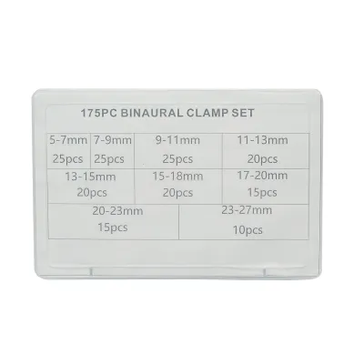 Trusa coliere metalice cu urechi 5-27mm 175 piese - imagine 3