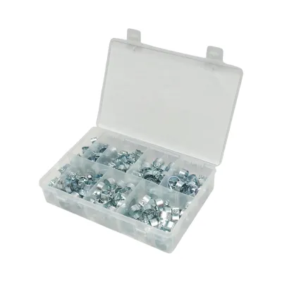 Trusa coliere metalice cu surub pentru furtunuri 8-18mm 135 piese - imagine 4