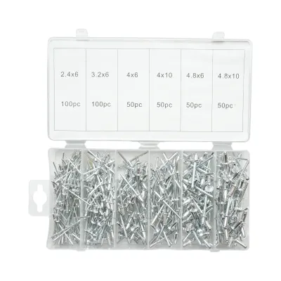 Trusa popnituri aluminiu 2.4-4.8mm 400 piese