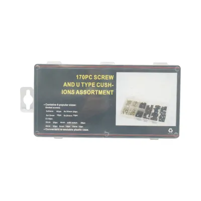 Trusa cleme metalice tip U cu holsuruburi 170 piese - imagine 3