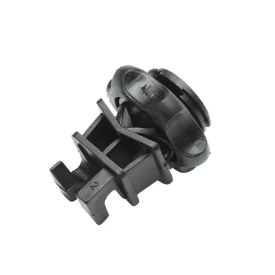 Izolator prindere cu filet negru pentru stalp metalic gard electric Breckner Germany - imagine 5
