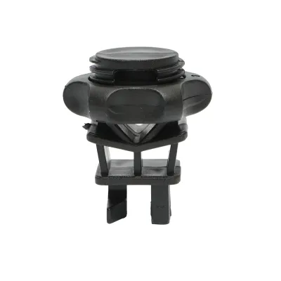 Izolator prindere cu filet negru pentru stalp metalic gard electric Breckner Germany