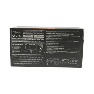Manusi din nitril negre nepudrate cu textura diamond grip, marimea L 100 buc/cutie - imagine 8