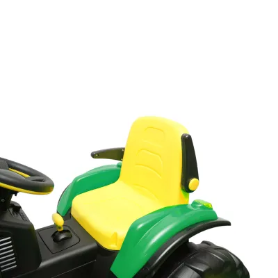 Tractor electric cu remorca, telecomanda si baterie pentru copii 1580x580x730mm - imagine 11