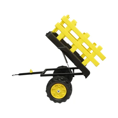 Tractor electric cu remorca, telecomanda si baterie pentru copii 1580x580x730mm - imagine 9