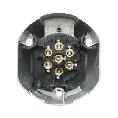 Priza remorca aluminiu 7 pini 6V/12V cod OEM TM3000B Breckner Germany - imagine 5