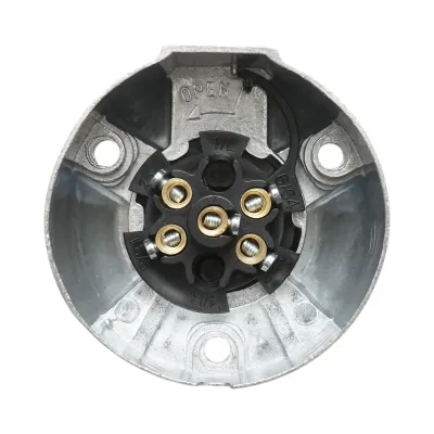Priza remorca aluminiu 5 pini 24V cod OEM 8JB001940-001 Breckner Germany - imagine 5