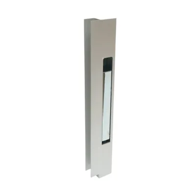 Inchizator oblon interior dreapta aluminiu, maner otel zincat 400mm - imagine 2
