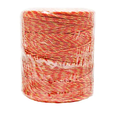 Rola fir galben-rosu fi 2mm insertie metalica 6x0.15mm. SS, 500m gard electric Breckner Germany - imagine 5
