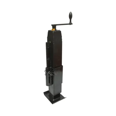 Picior de sprijin remorca reglabil cu manivela 50cm, fixare laterala, cilindru 80mm sarcina maxima 6000Kg - imagine 4