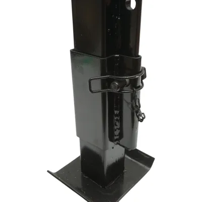Picior de sprijin remorca reglabil cu manivela 50cm, fixare laterala, cilindru 60mm, sarcina maxima 6000Kg - imagine 5