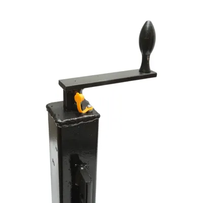 Picior de sprijin remorca reglabil cu manivela 50cm, fixare laterala, cilindru 60mm, sarcina maxima 6000Kg - imagine 6