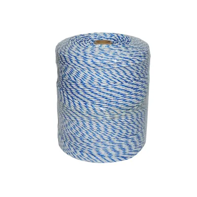 Rola fir alb-albastru fi 3mm 3x0.2mm SS, 7,8 Ohm/m, 500m gard electric Breckner Germany - imagine 3