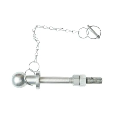 Nuca cui remorcare 50mm, filet M22, lungime 275mm cu lant si siguranta - imagine 4