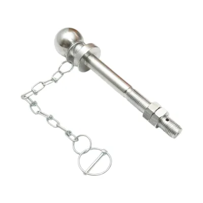 Nuca cui remorcare 50mm, filet M22, lungime 190mm cu lant si siguranta - imagine 4