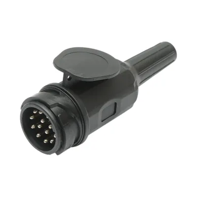 Fisa remorca 13 pini 12V cu capac, cablu electric 2 iesiri Breckner Germany - imagine 5