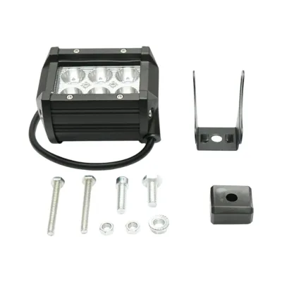 Proiector dreptunghiular 6 LED-uri 10-30V 18W 6000K unghi radiere 30 de grade tip spot 97x80mm IP67 Breckner Germany - imagine 2
