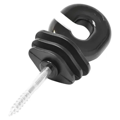 Izolator inelar negru 5.9mm 111x40mm gard electric Breckner Germany - imagine 3